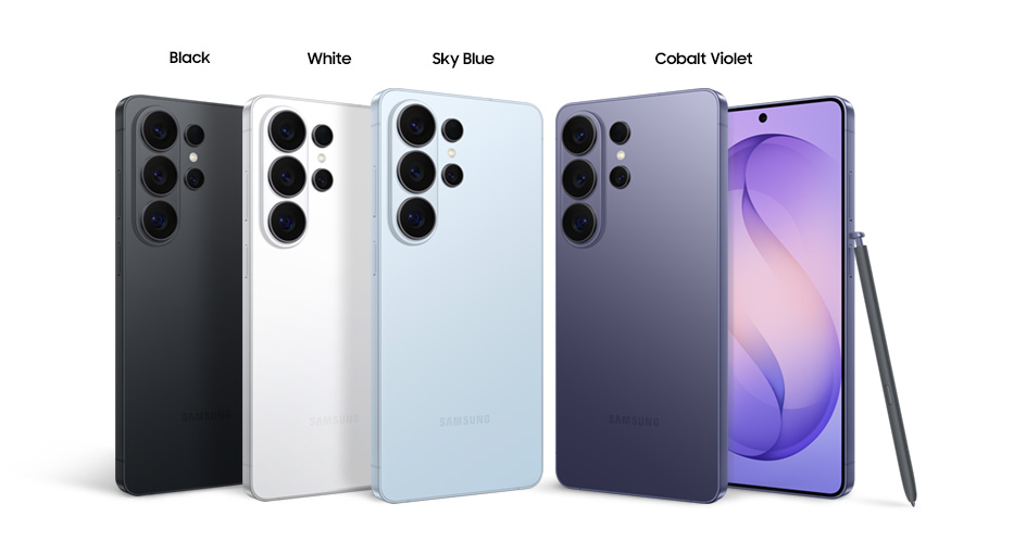 Samsung Galaxy S26 Ultra - Black, White, Sky Blue, Cobalt Violet with S Pen